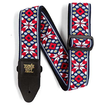 ERNIE BALL Taos Fire Red Jacquard Gitar Askısı